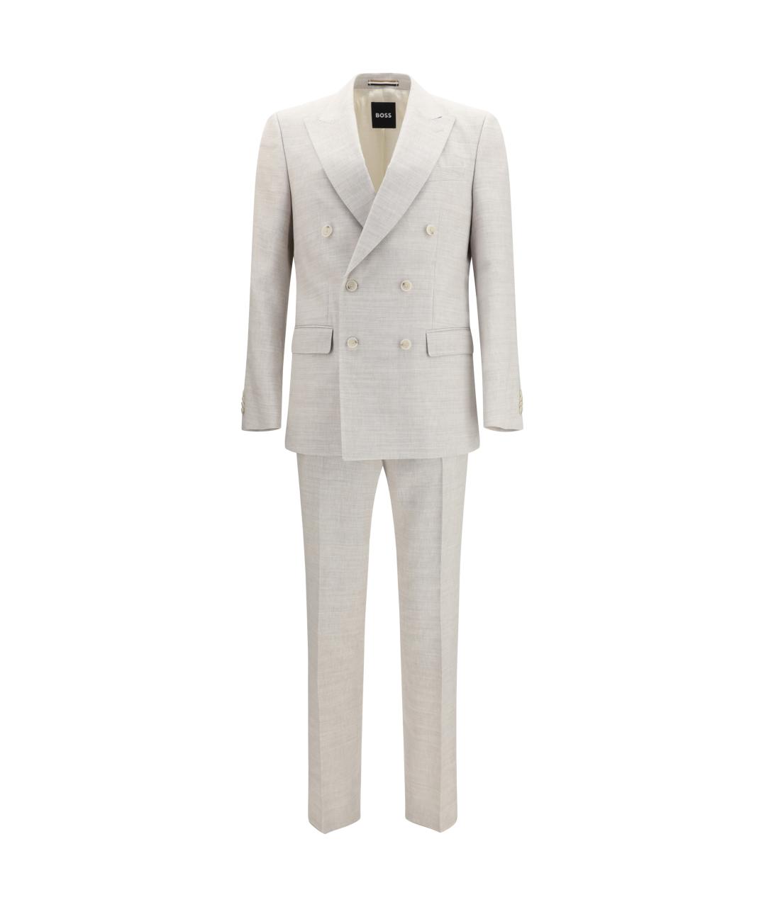 HUGO BOSS Серый классический костюм, фото 1