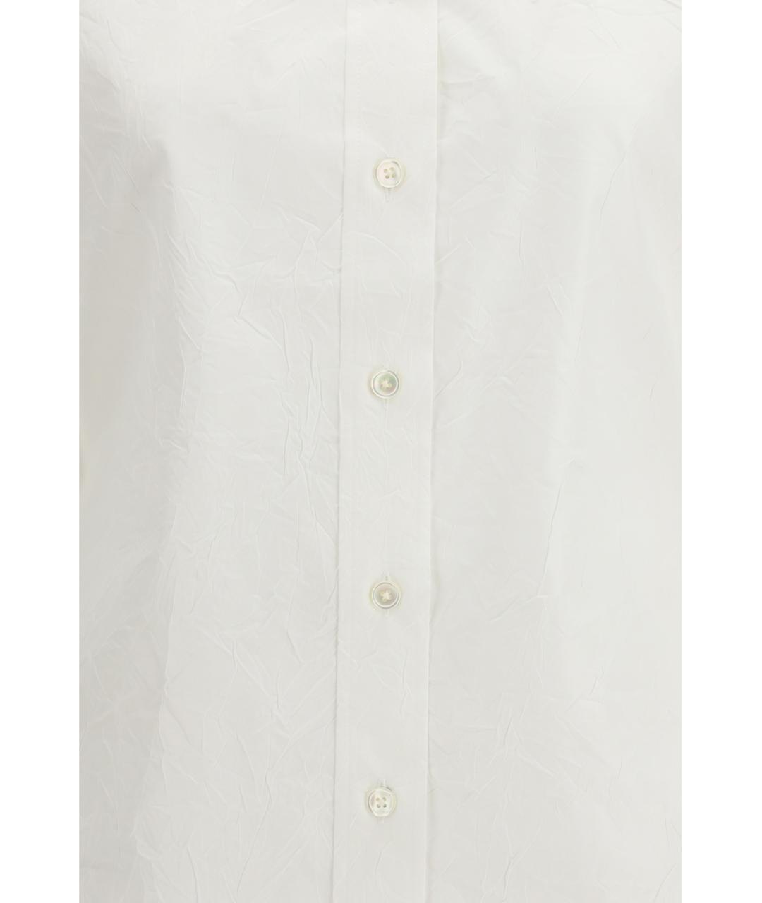 ROHE Белая хлопковая рубашка, фото 3