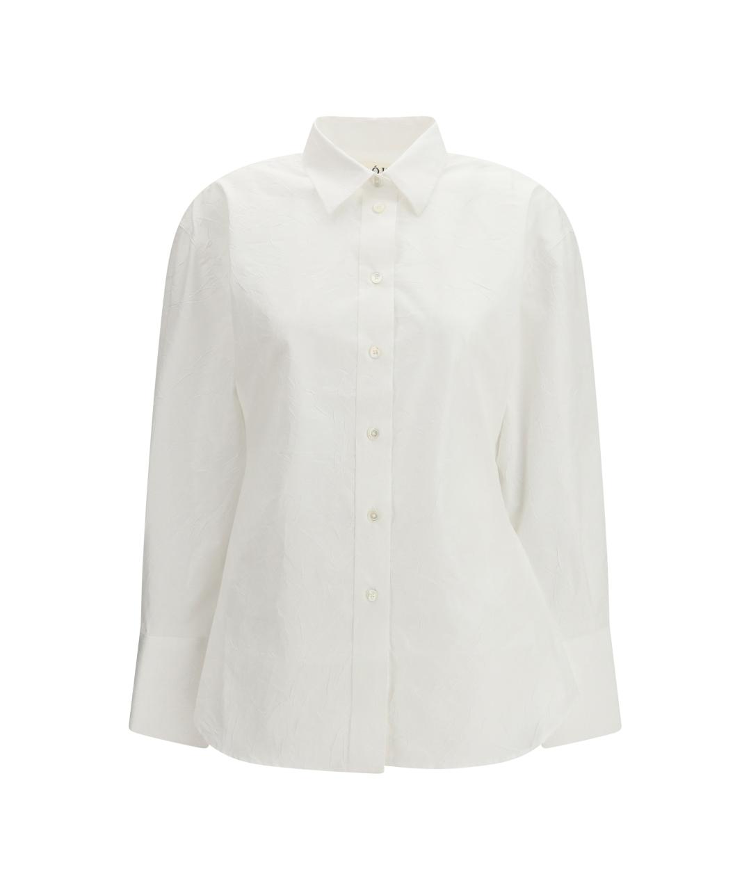 ROHE Белая хлопковая рубашка, фото 1