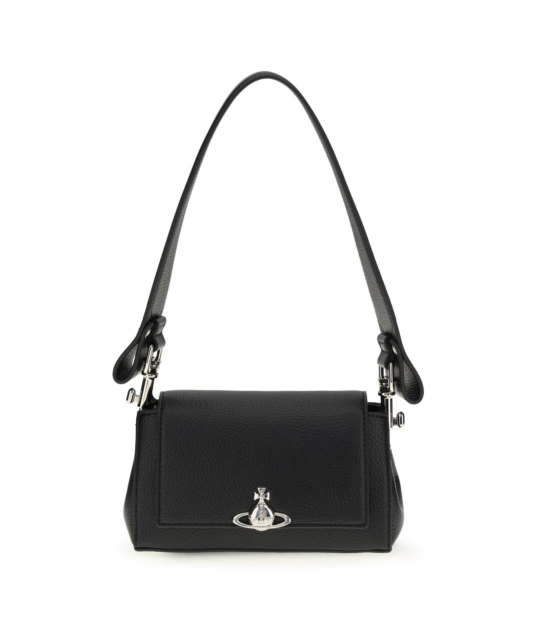 VIVIENNE WESTWOOD Черная сумка через плечо из искусственной кожи, фото 1