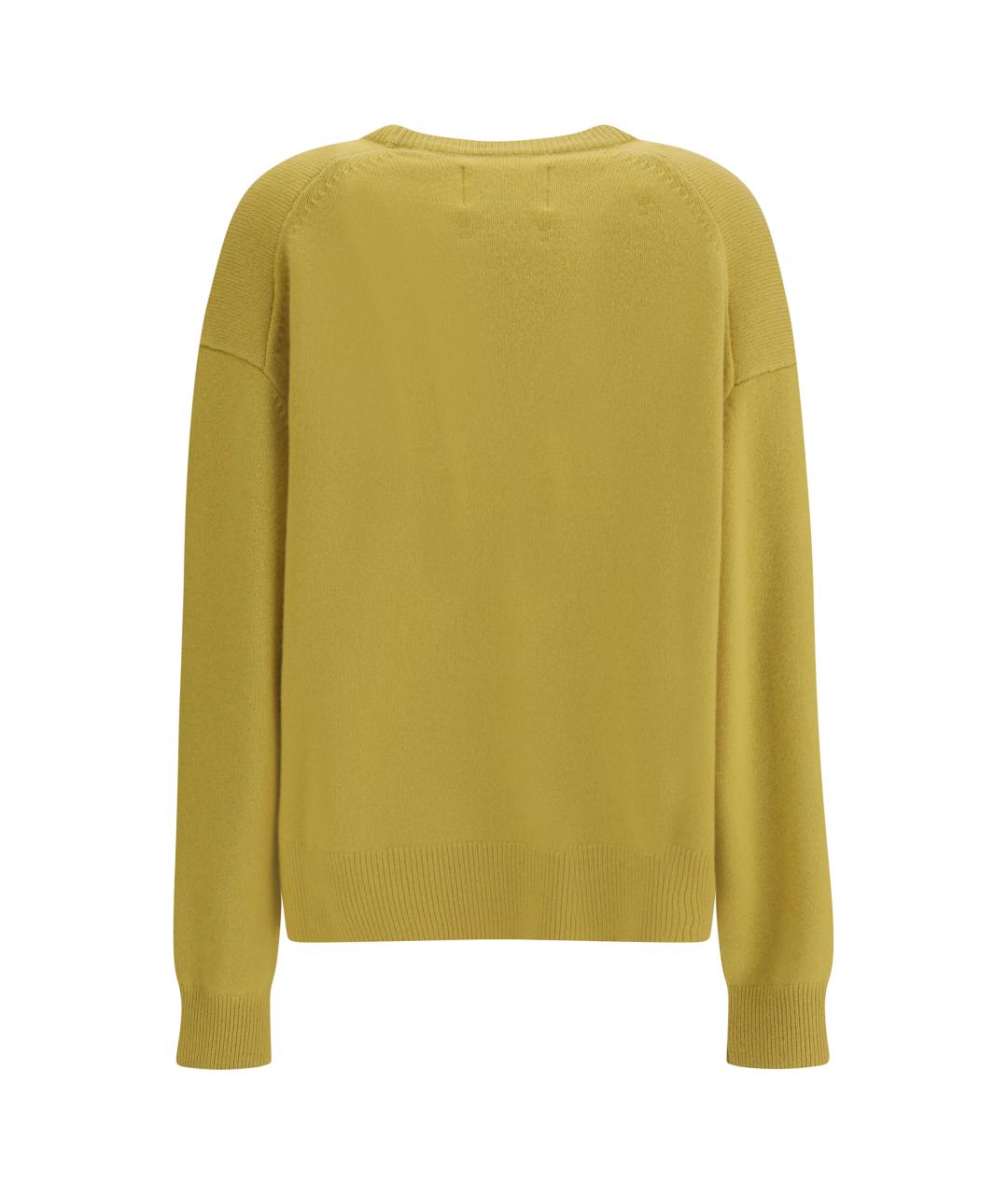 EXTREME CASHMERE Горчичный кашемировый джемпер / свитер, фото 2