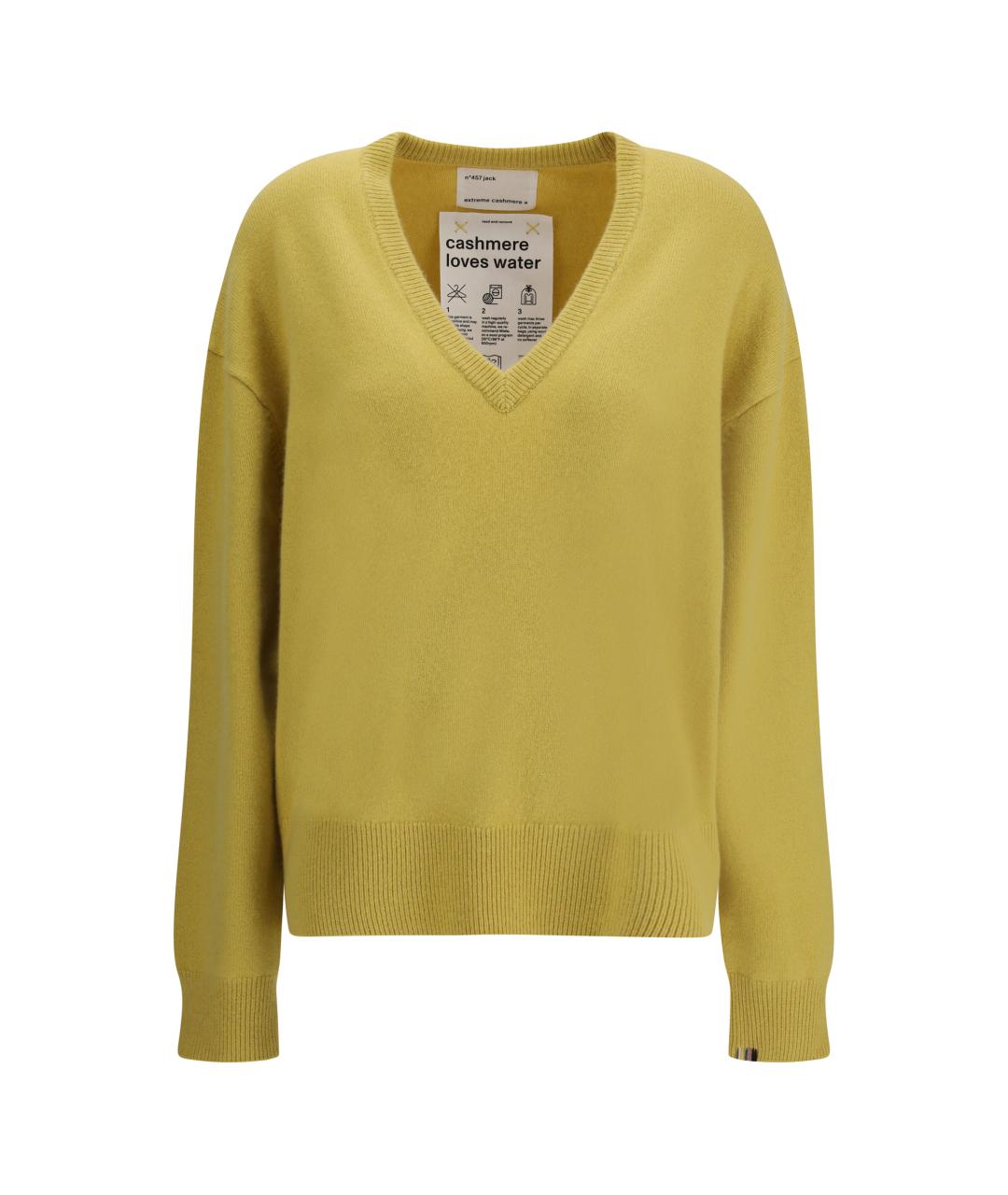 EXTREME CASHMERE Горчичный кашемировый джемпер / свитер, фото 1