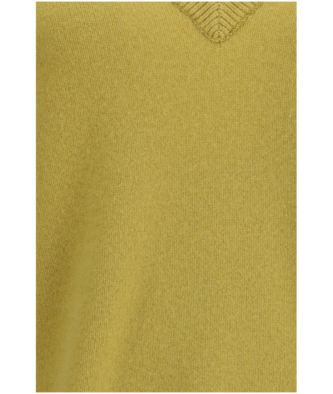 EXTREME CASHMERE Горчичный кашемировый джемпер / свитер, фото 3