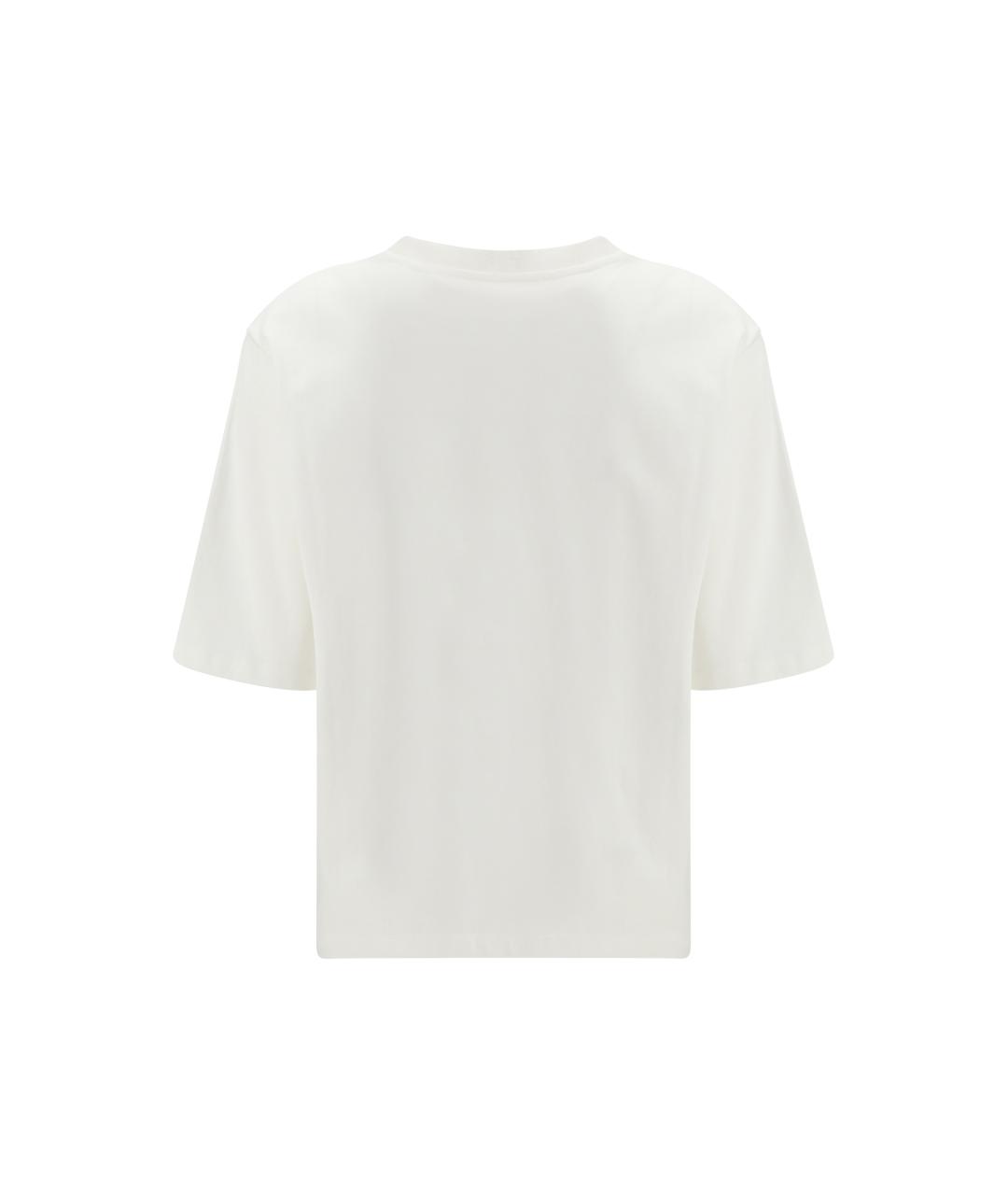 ROHE Белая хлопковая футболка, фото 2