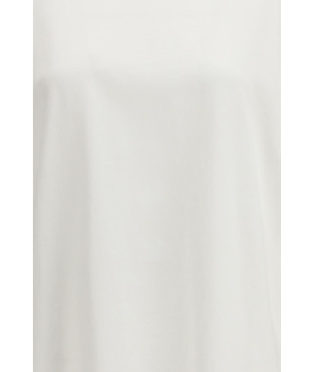 ROHE Белая хлопковая футболка, фото 3