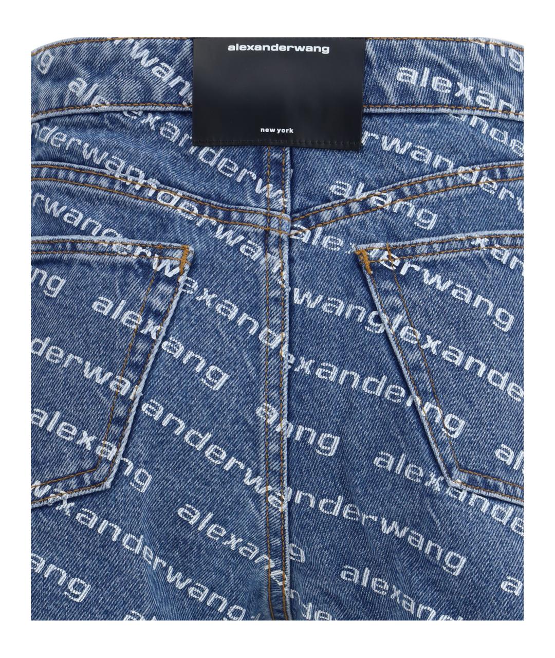 ALEXANDER WANG Синие хлопковые шорты, фото 4