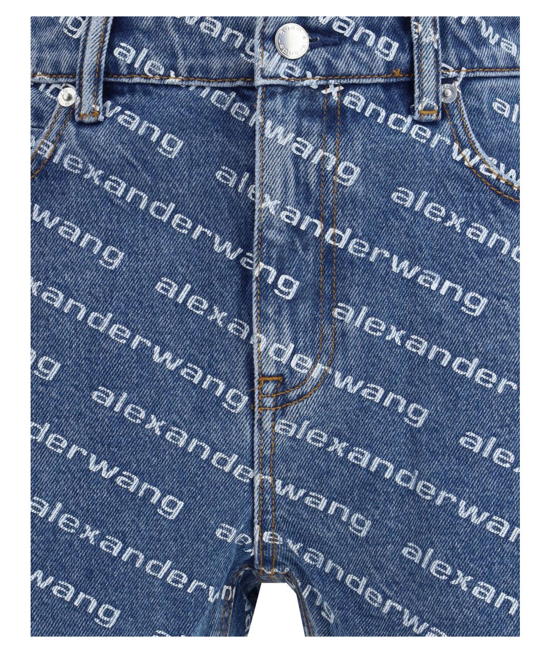 ALEXANDER WANG Синие хлопковые шорты, фото 3