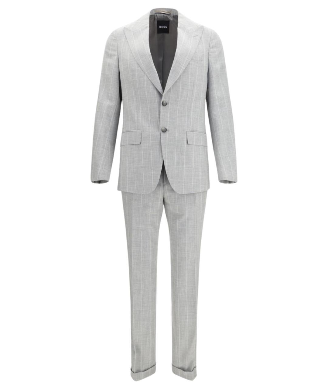 HUGO BOSS Серый классический костюм, фото 1