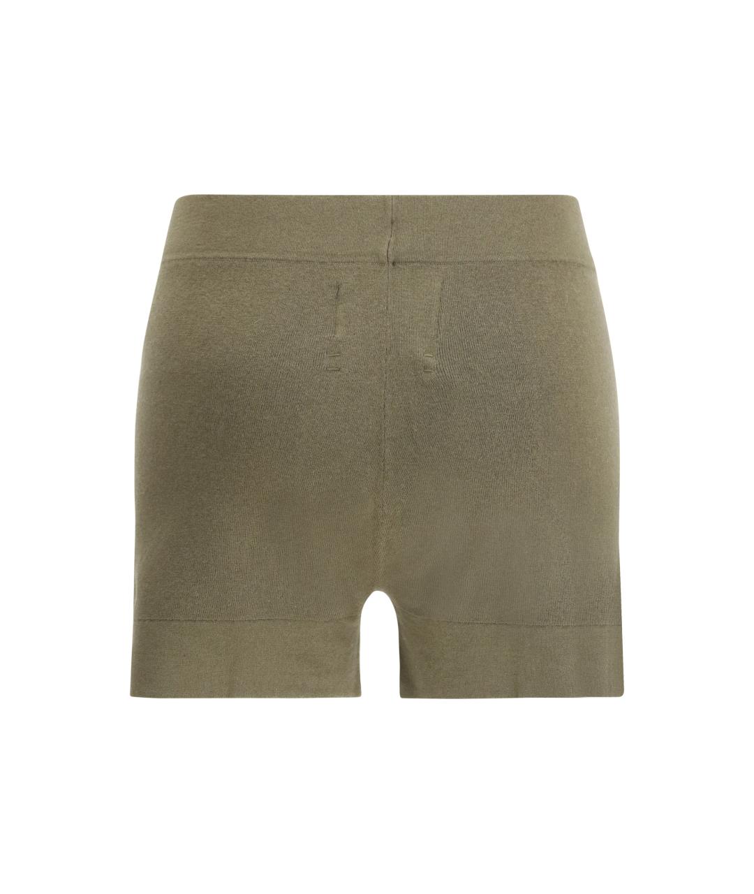 EXTREME CASHMERE Хаки хлопковые шорты, фото 2