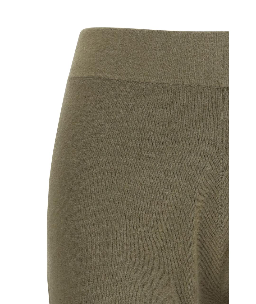 EXTREME CASHMERE Хаки хлопковые шорты, фото 3