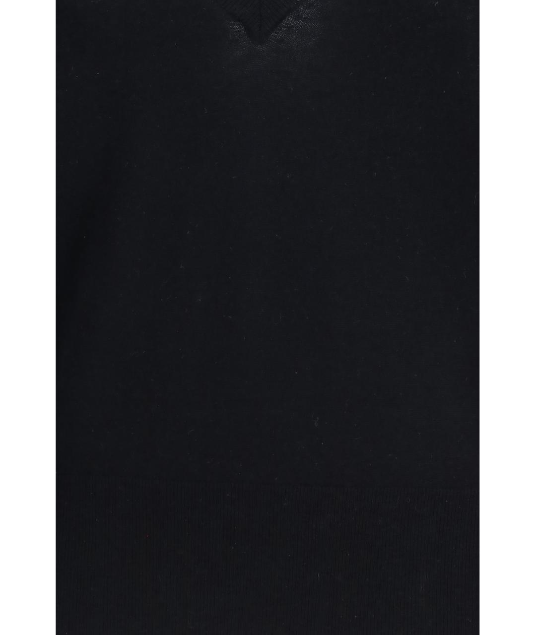 EXTREME CASHMERE Черный шерстяной джемпер / свитер, фото 3