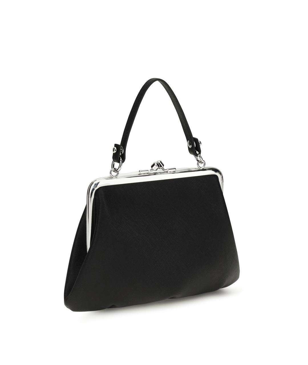 VIVIENNE WESTWOOD Черная тканевая сумка с короткими ручками, фото 3