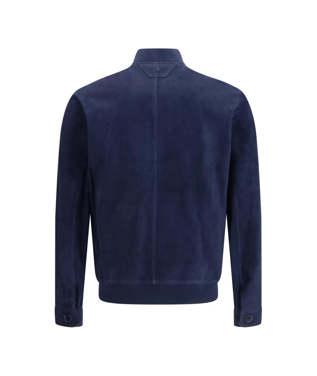 SANTORO Синяя замшевая куртка, фото 2