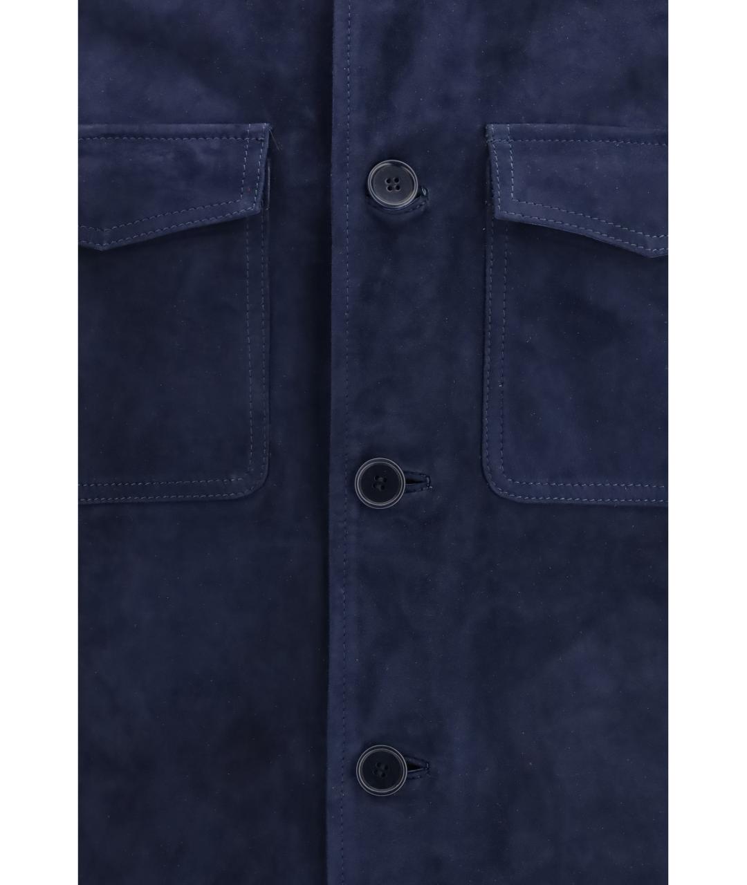 SANTORO Синяя замшевая куртка, фото 3