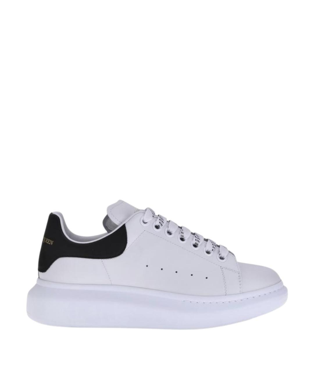 ALEXANDER MCQUEEN Белые кожаные низкие кроссовки / кеды, фото 1