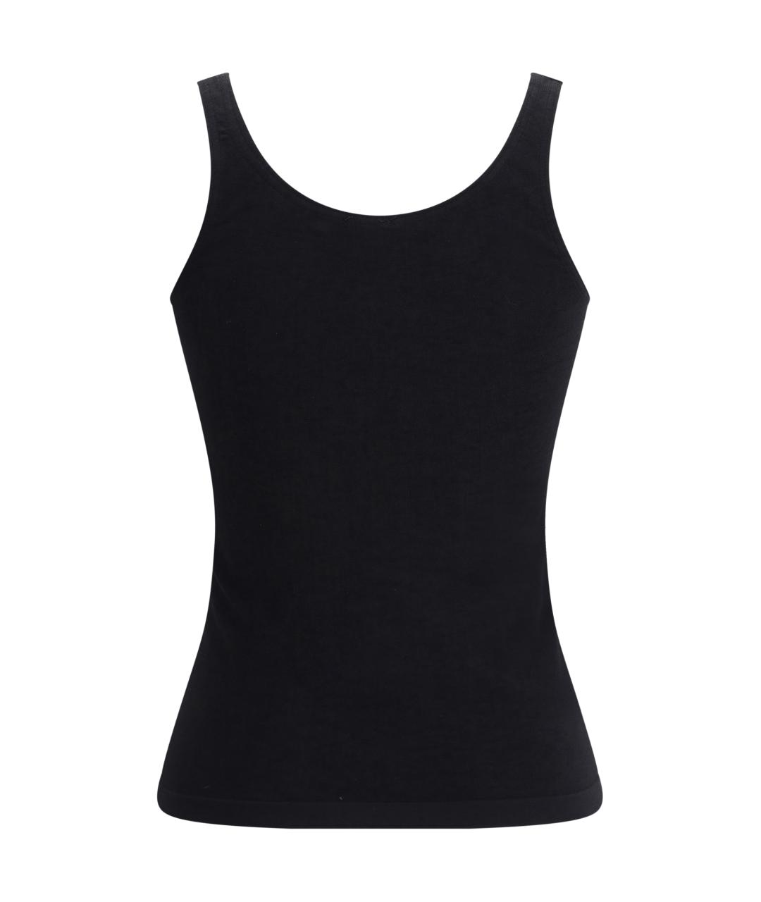 WOLFORD Черная хлопковая майка, фото 2