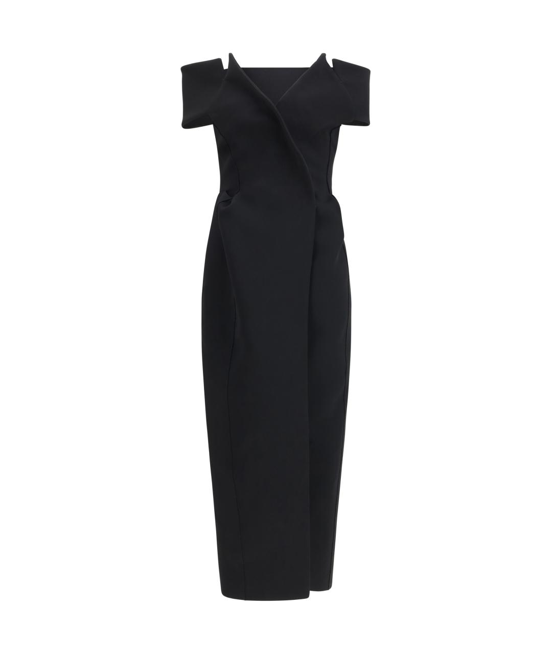 KHAITE Черное полиэстеровое вечернее платье, фото 1