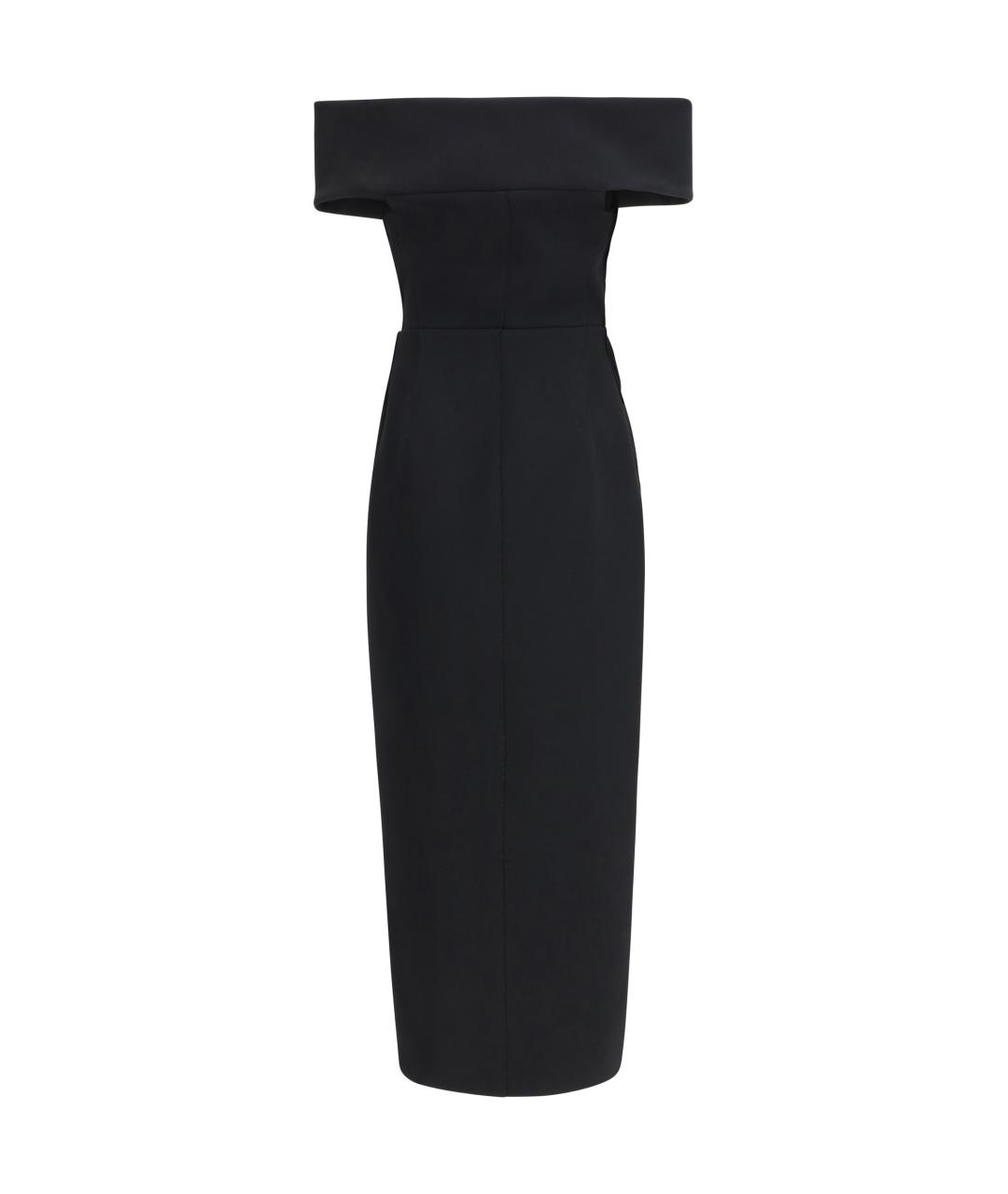 KHAITE Черное полиэстеровое вечернее платье, фото 2