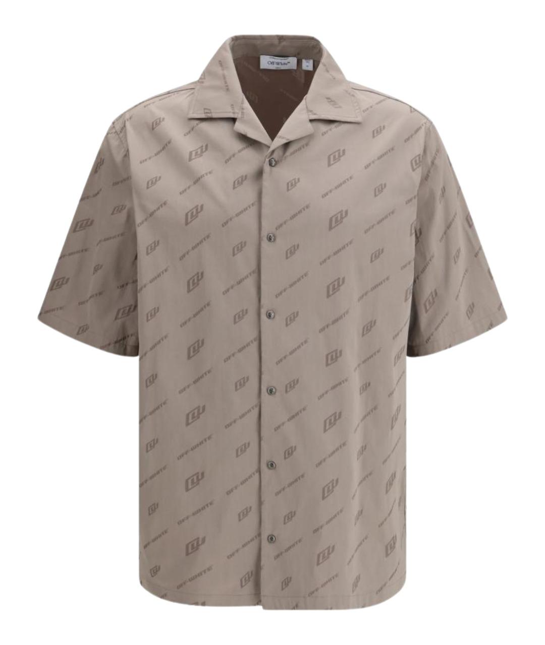 OFF-WHITE Серая кэжуал рубашка, фото 1