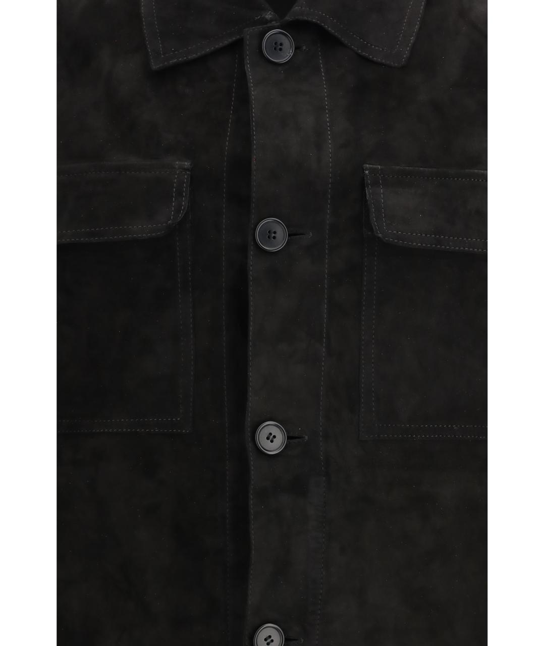 SANTORO Черная замшевая куртка, фото 3