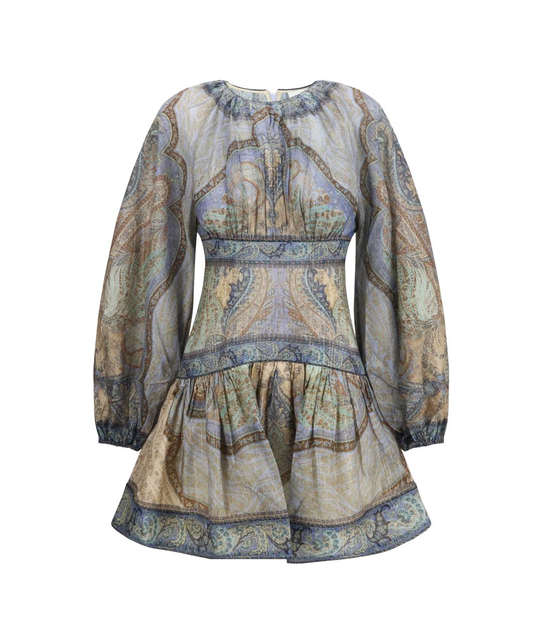 ZIMMERMANN Мульти хлопковое повседневное платье, фото 1