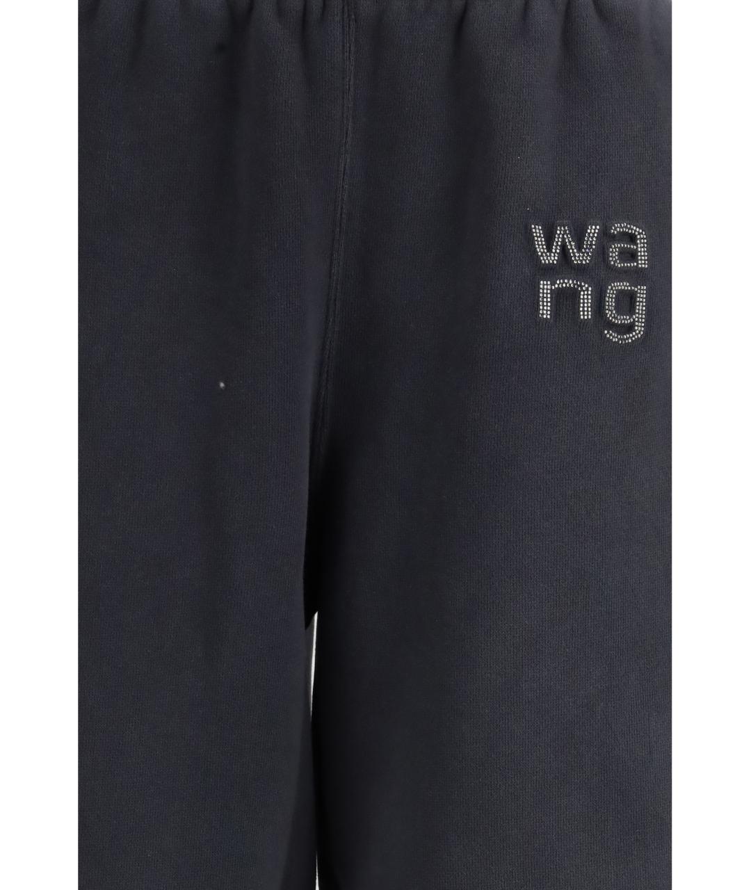 ALEXANDER WANG Черные хлопковые спортивные брюки и шорты, фото 3