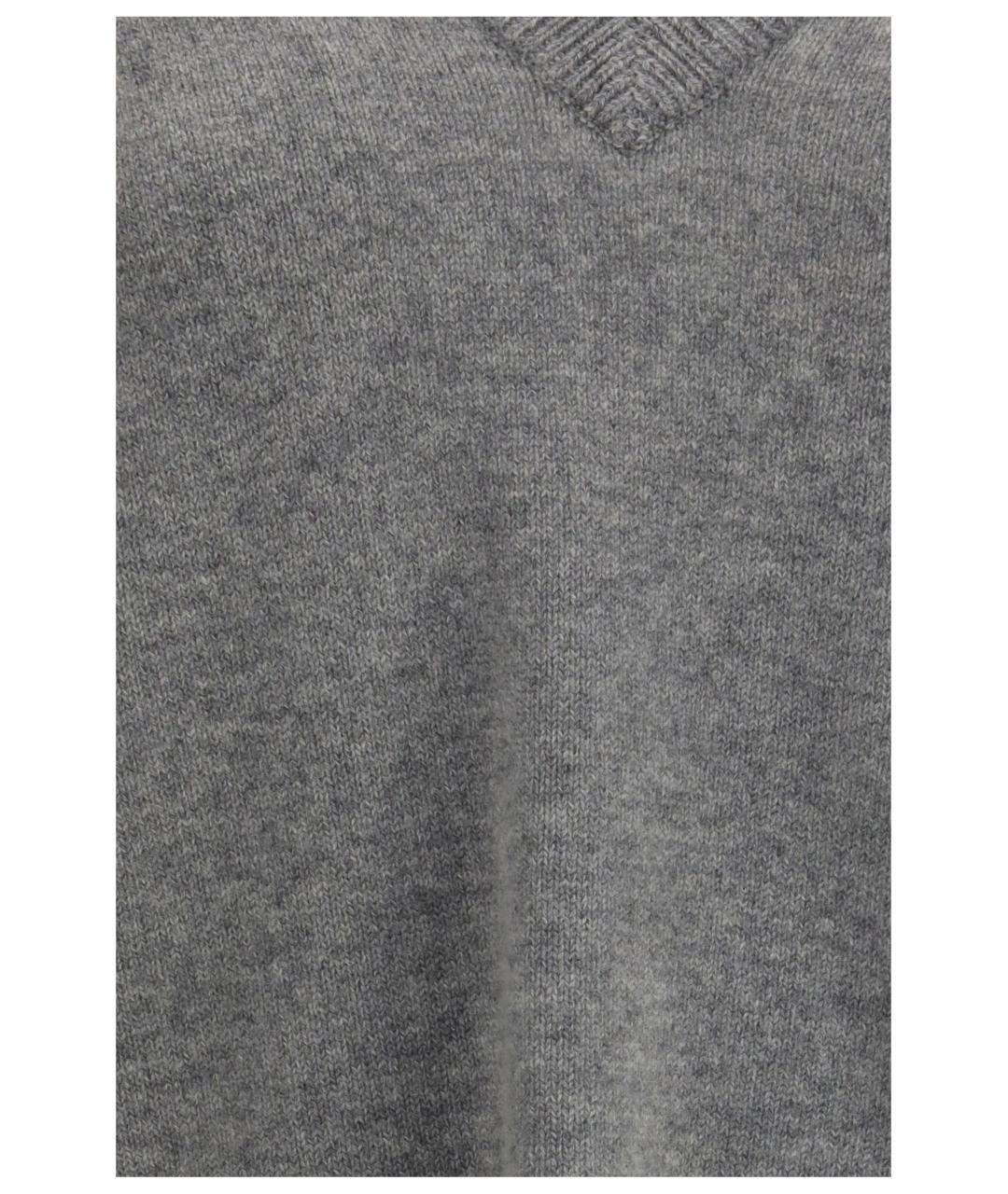EXTREME CASHMERE Серый кашемировый джемпер / свитер, фото 3