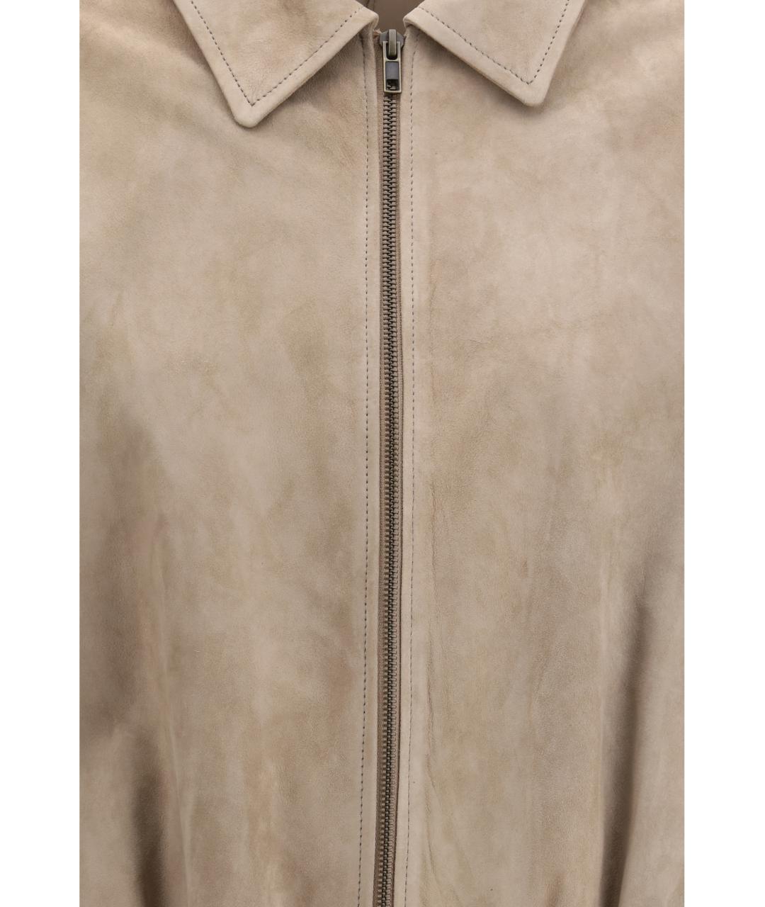 SANTORO Бежевая замшевая куртка, фото 3