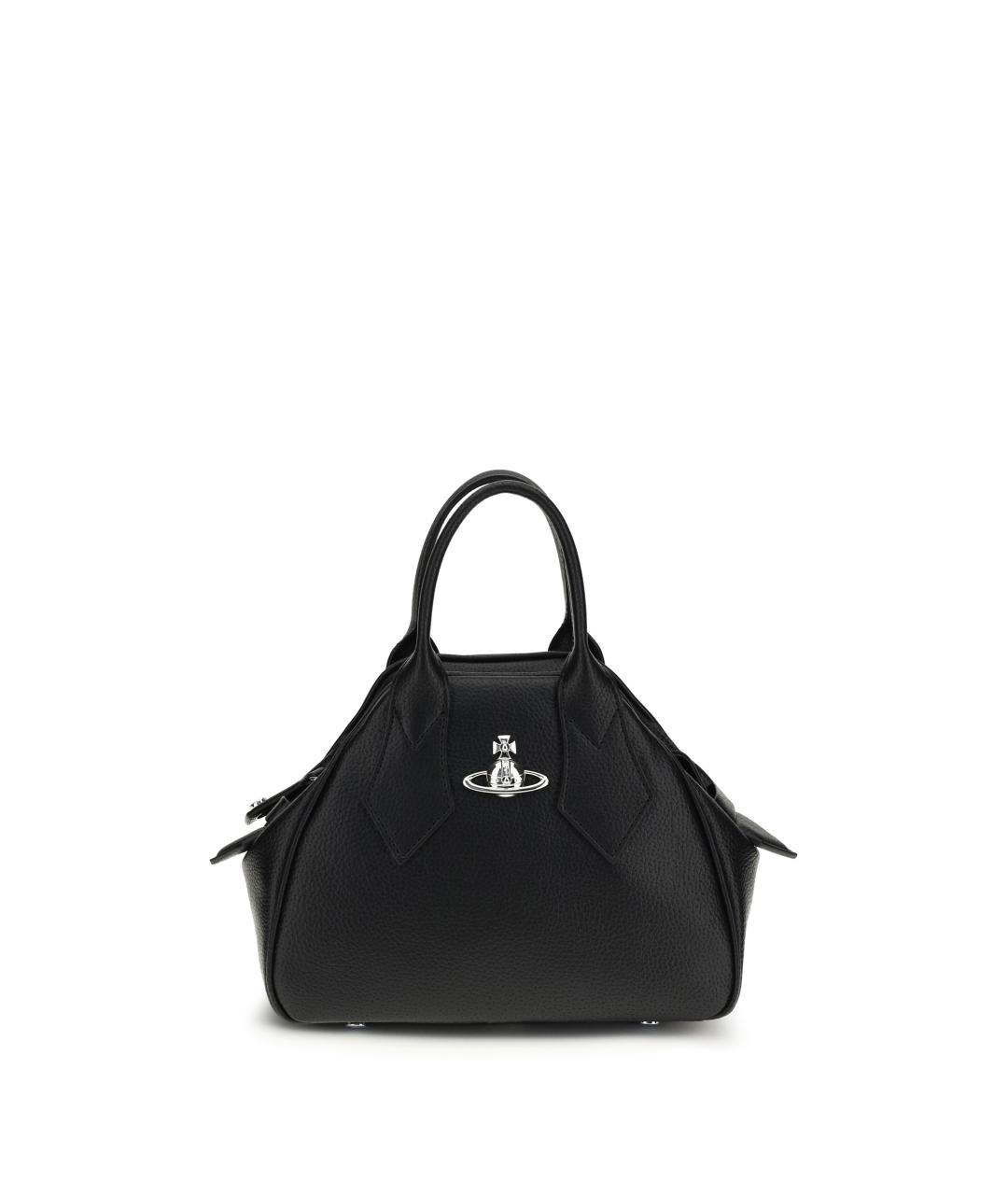 VIVIENNE WESTWOOD Черная кожаная сумка тоут, фото 1