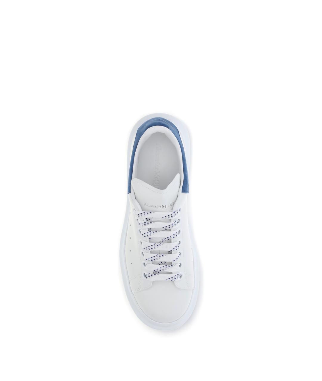 ALEXANDER MCQUEEN Белые кожаные низкие кроссовки / кеды, фото 4