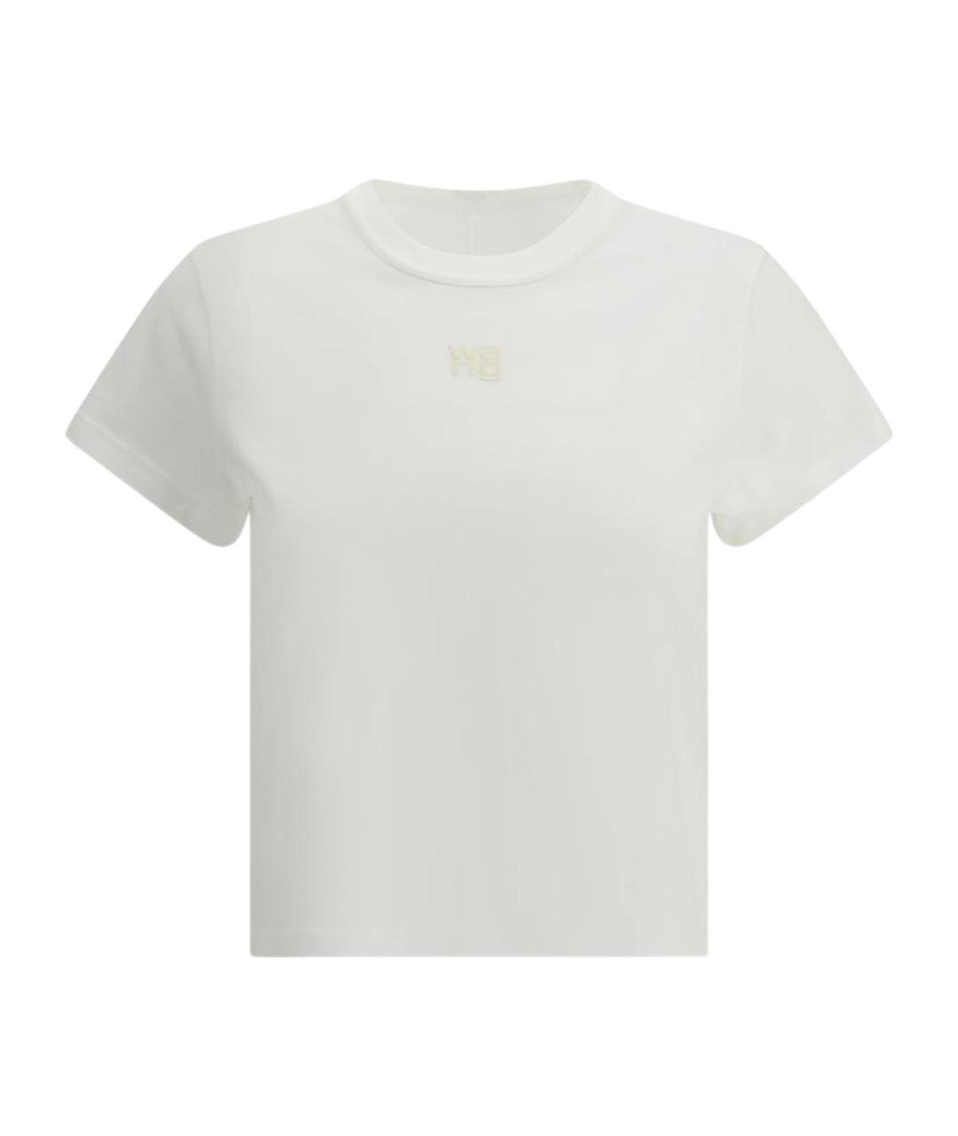 ALEXANDER WANG Белая хлопковая футболка, фото 1