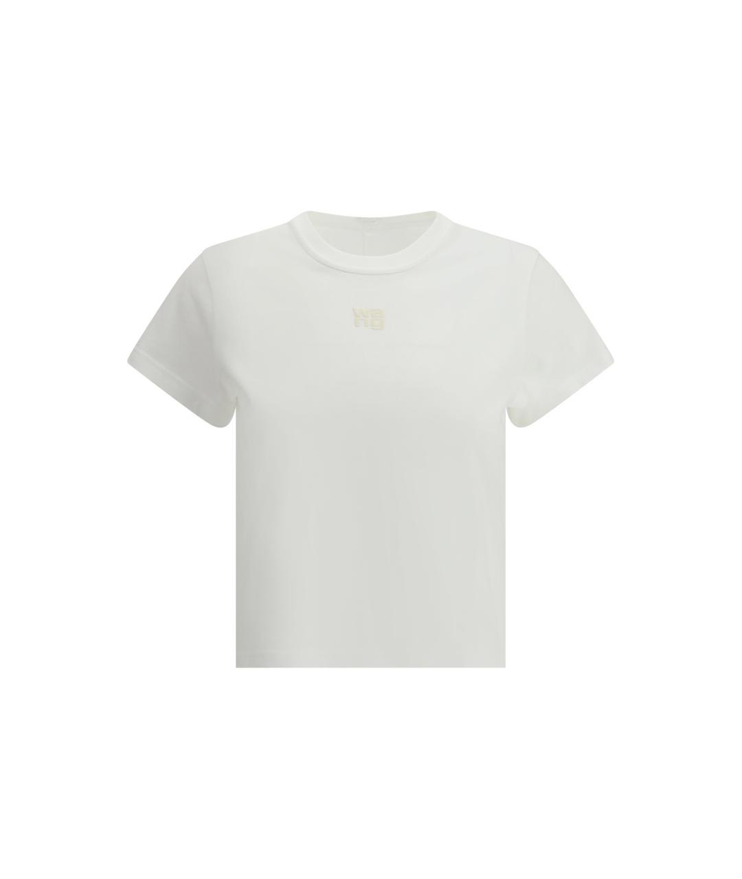 ALEXANDER WANG Белая хлопковая футболка, фото 4