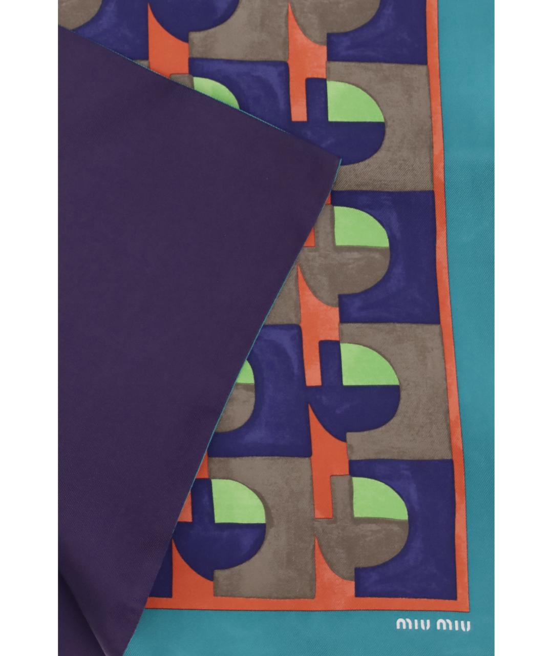 MIU MIU Мульти шелковый шарф, фото 3