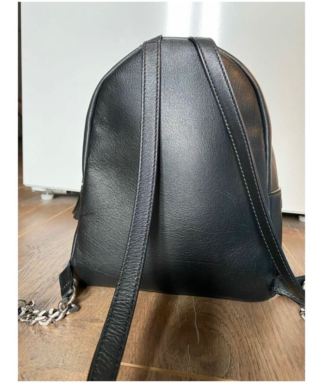 FENDI Черный кожаный рюкзак, фото 2