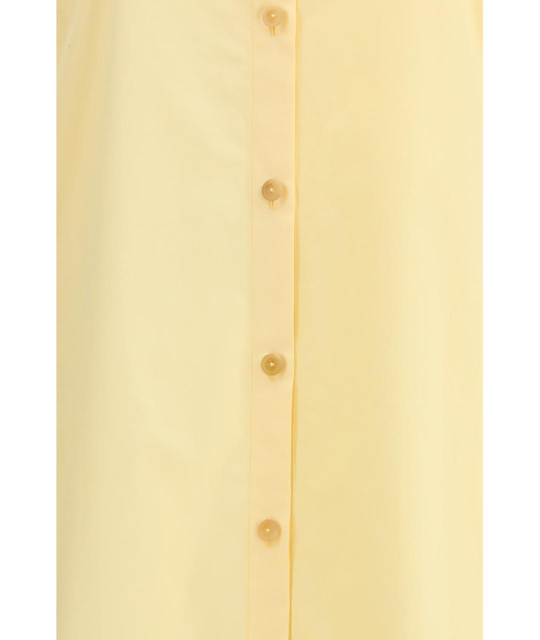 KHAITE Желтое хлопковое повседневное платье, фото 3