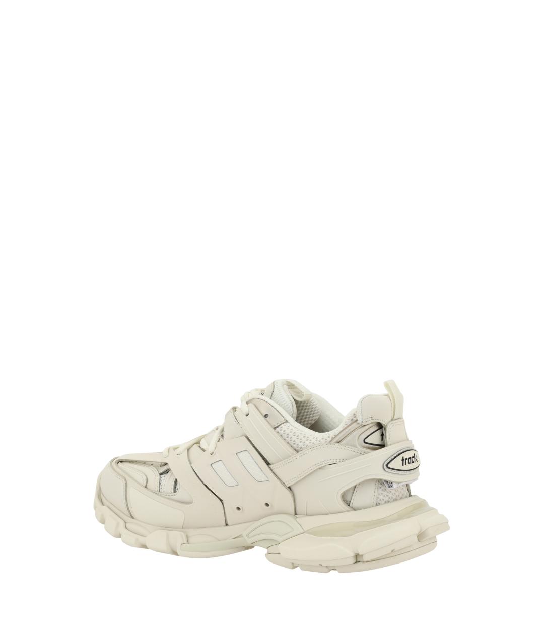 BALENCIAGA Бежевые синтетические низкие кроссовки / кеды, фото 3