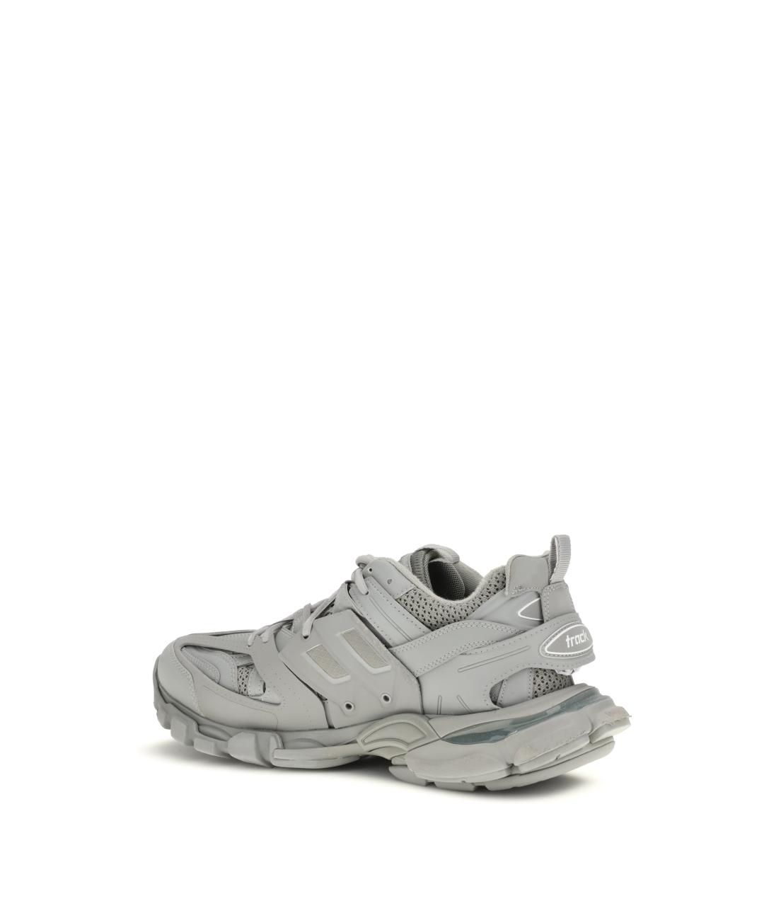 BALENCIAGA Серые текстильные низкие кроссовки / кеды, фото 3