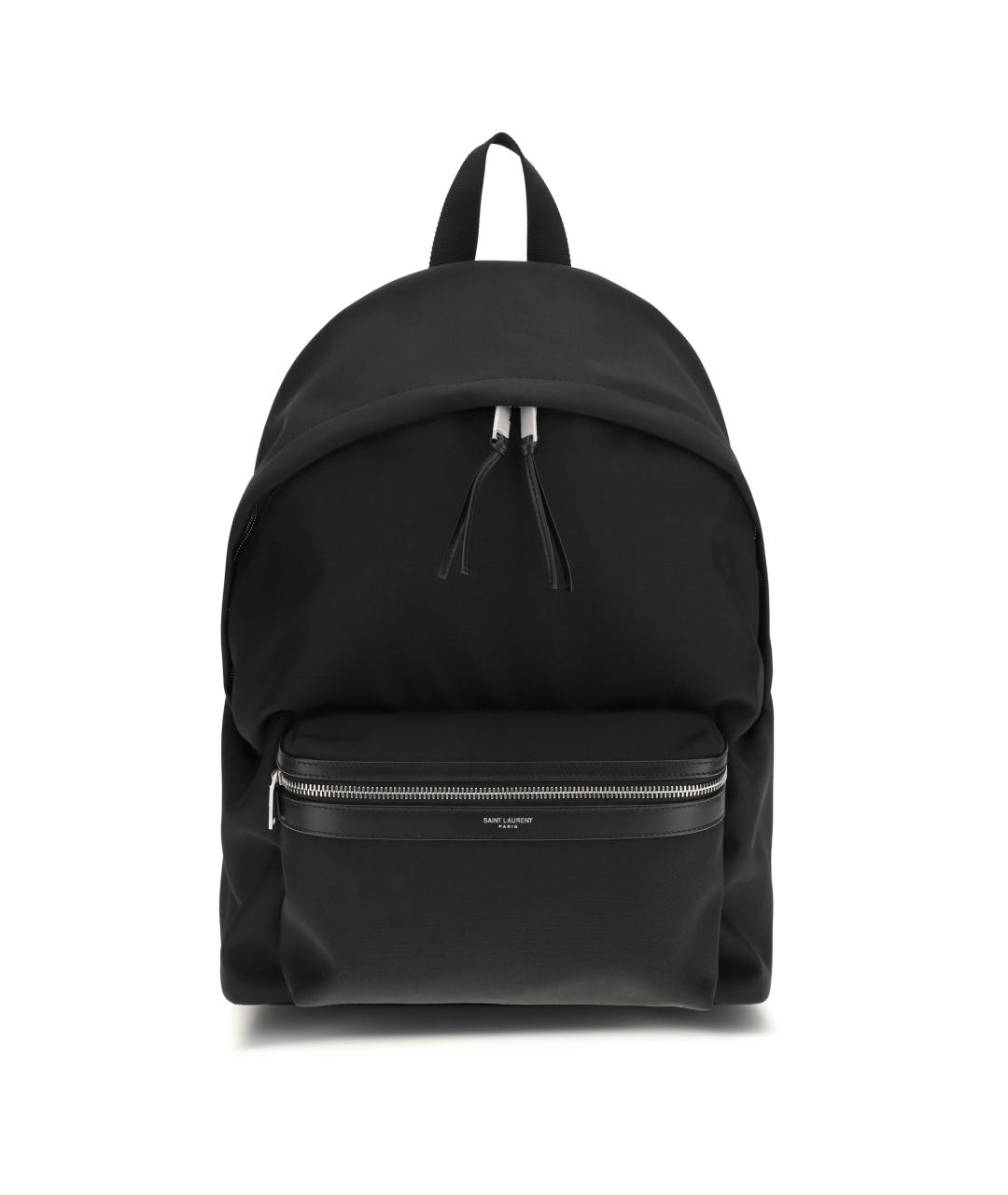 SAINT LAURENT Черный тканевый рюкзак, фото 1