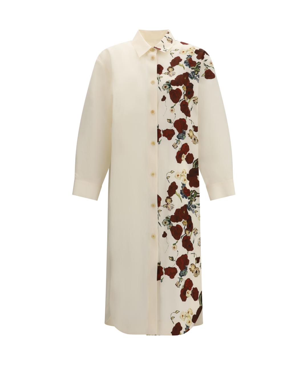 KHAITE Мульти шелковое повседневное платье, фото 1