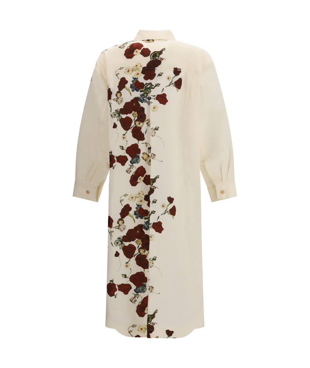 KHAITE Мульти шелковое повседневное платье, фото 2