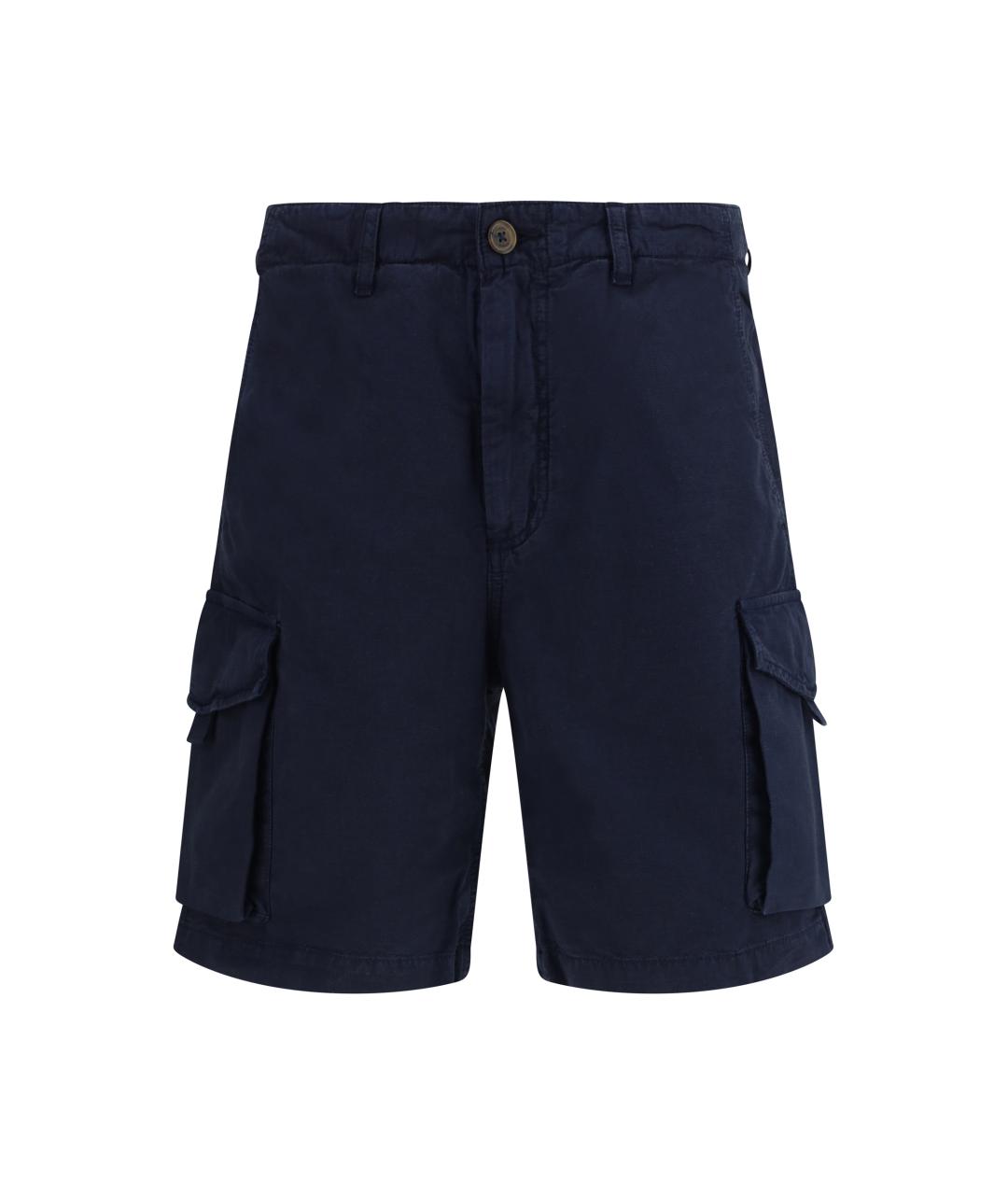 SEBAGO Темно-синие хлопковые шорты, фото 1