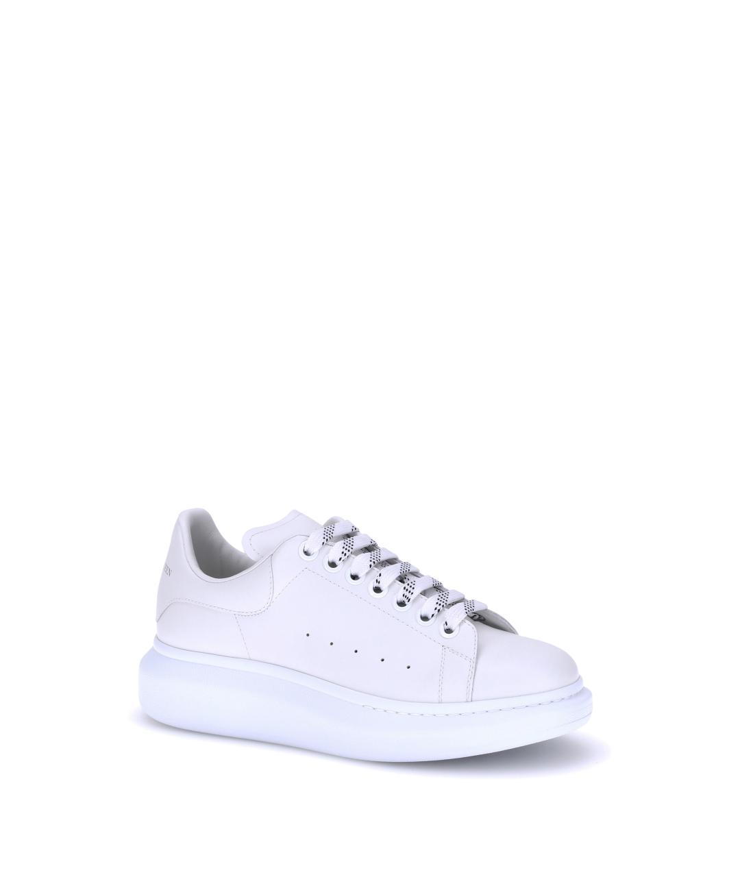 ALEXANDER MCQUEEN Белые кожаные низкие кроссовки / кеды, фото 2