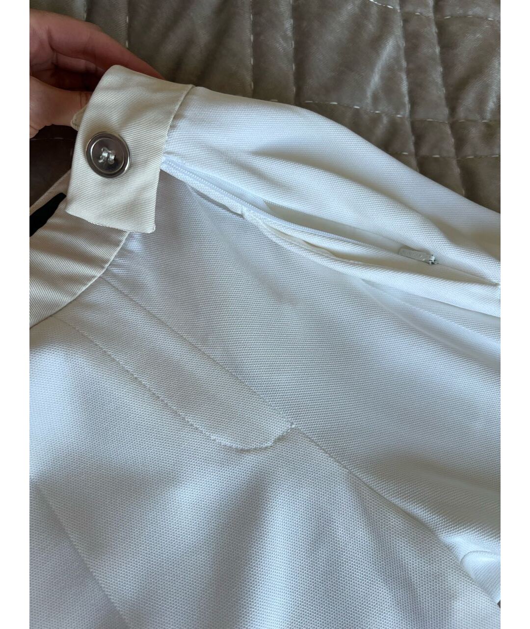 PINKO Белые полиэстеровые прямые брюки, фото 5