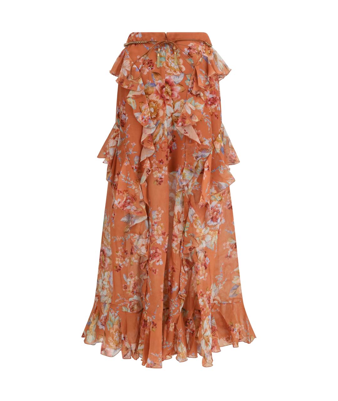 ZIMMERMANN Мульти хлопковая юбка макси, фото 2