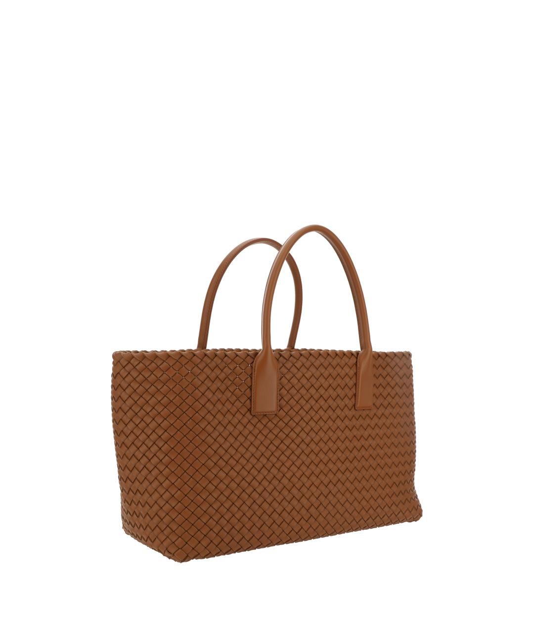 BOTTEGA VENETA Коричневая кожаная сумка через плечо, фото 2