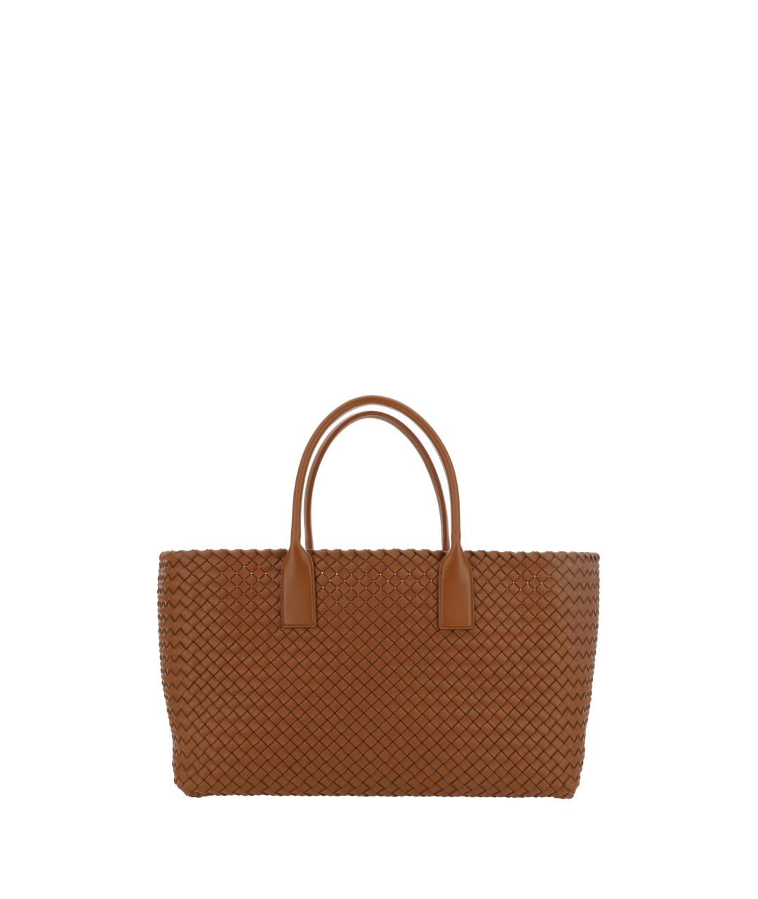 BOTTEGA VENETA Коричневая кожаная сумка через плечо, фото 5