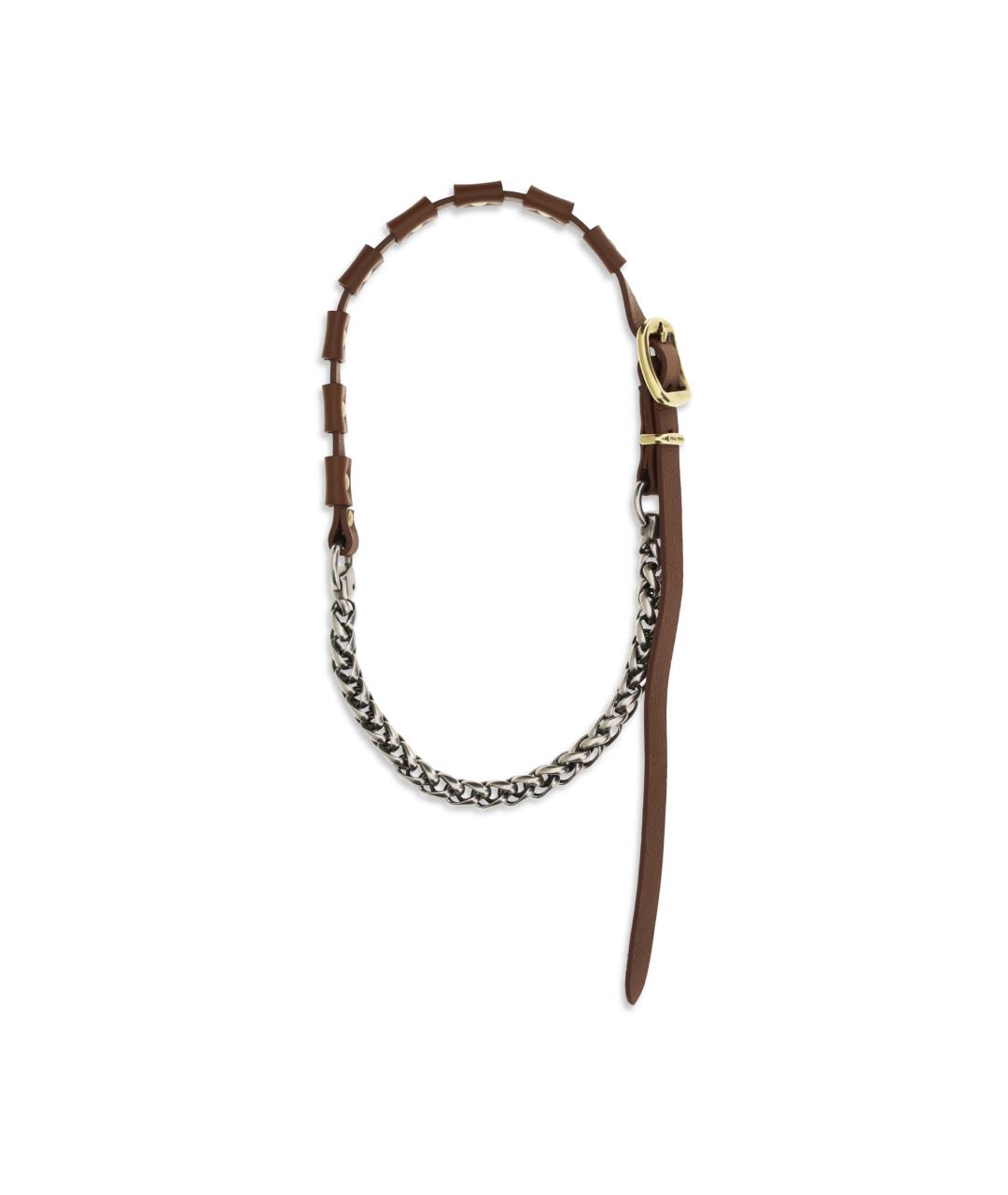 MIU MIU Мульти кожаное колье, фото 1