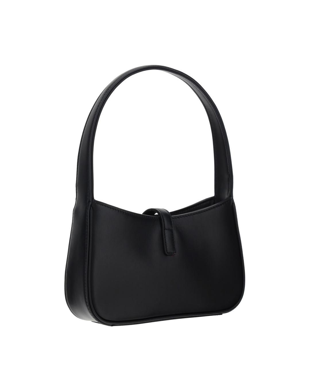 SAINT LAURENT Черная кожаная сумка через плечо, фото 3