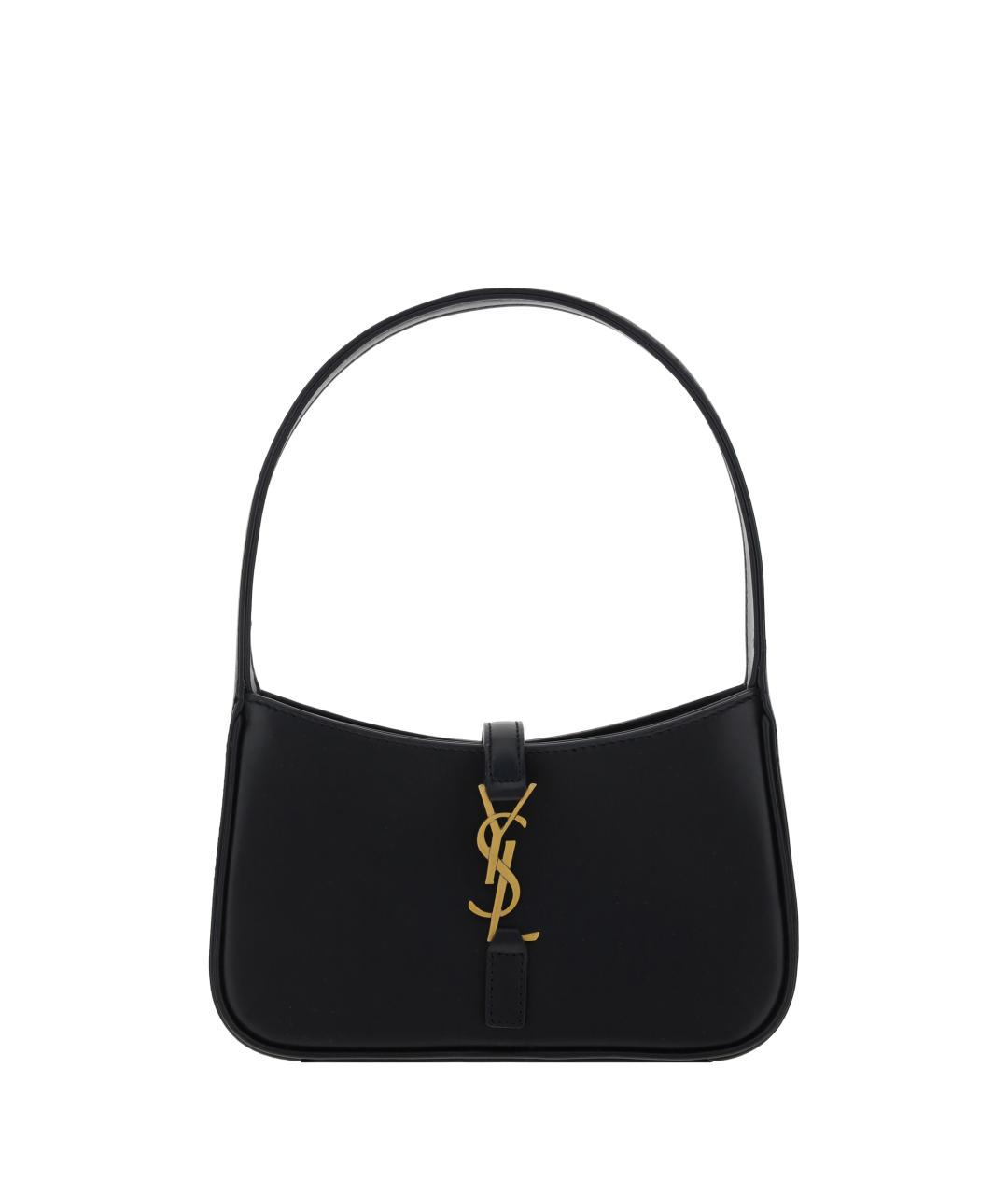 SAINT LAURENT Черная кожаная сумка через плечо, фото 1