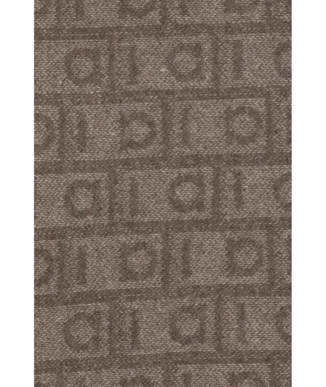 FERRAGAMO Коричневый кашемировый шарф, фото 3